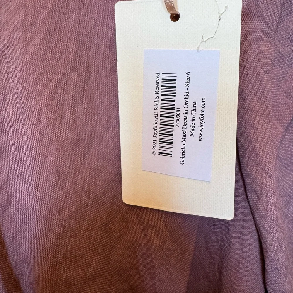 Joyfolie Mia Joy Girls‎ Gabriella Maxi Dress in Orchid Size 6 NWT MSRP $69